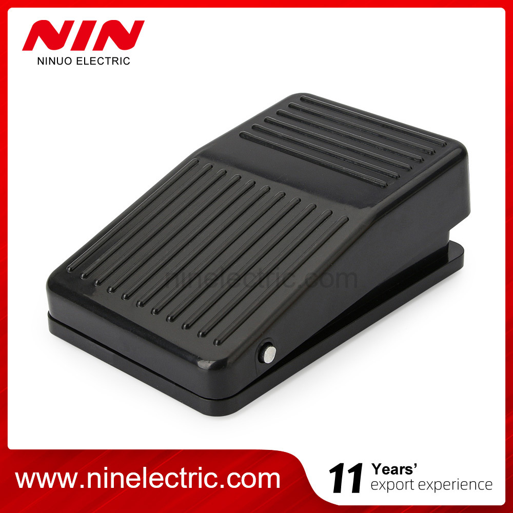 AC 250V 10A SPDT NO NC Nonslip Momentary Self-resetting Plastic Case Material Power Foot Pedal Switch