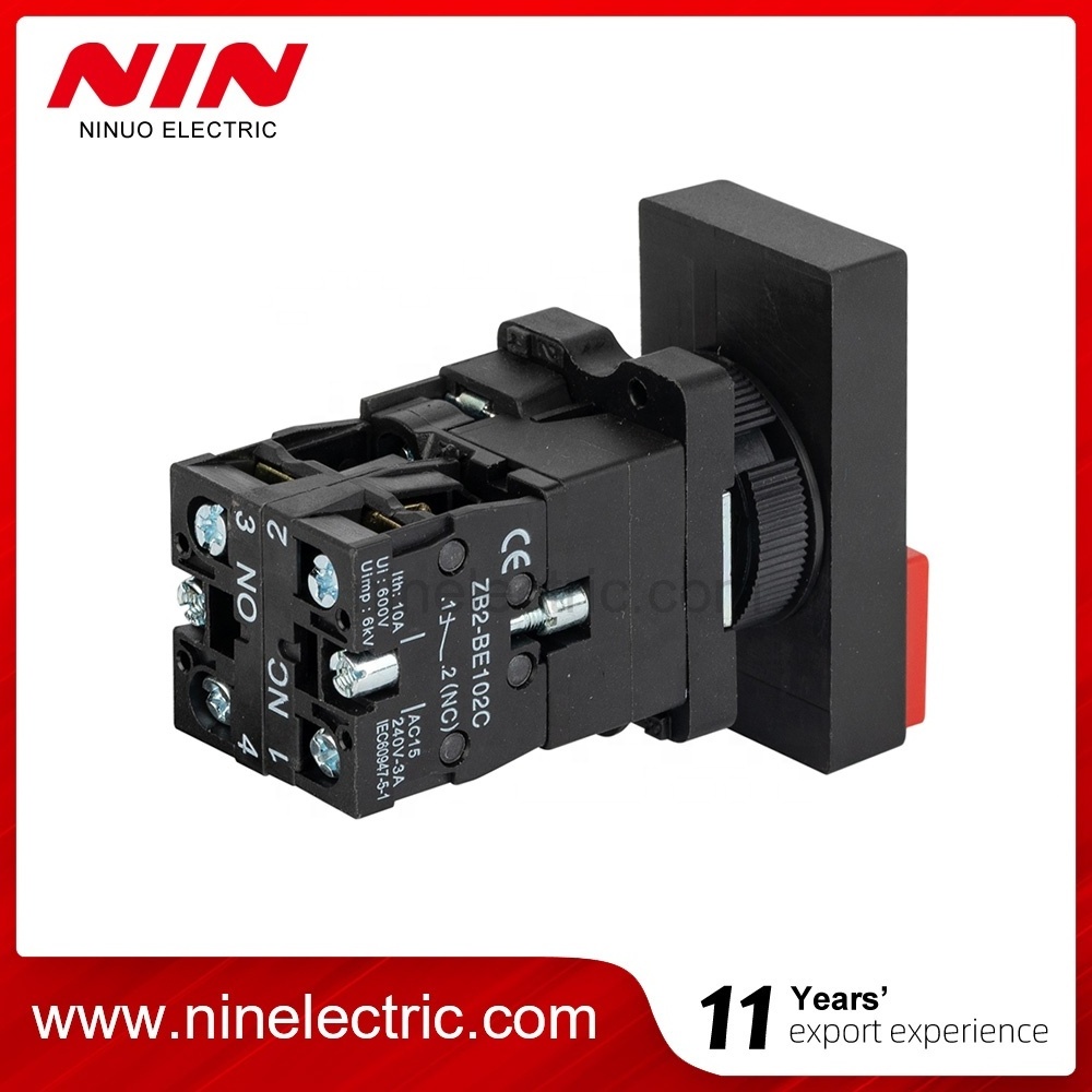 NIN XB2-EW8465 Illuminated double-headed button with Neon or LED 6-380V pilot light push button switch head lamp switch