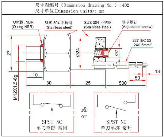 Wholesale adjustable pressure switch for air water oil vacuum system,factory direct