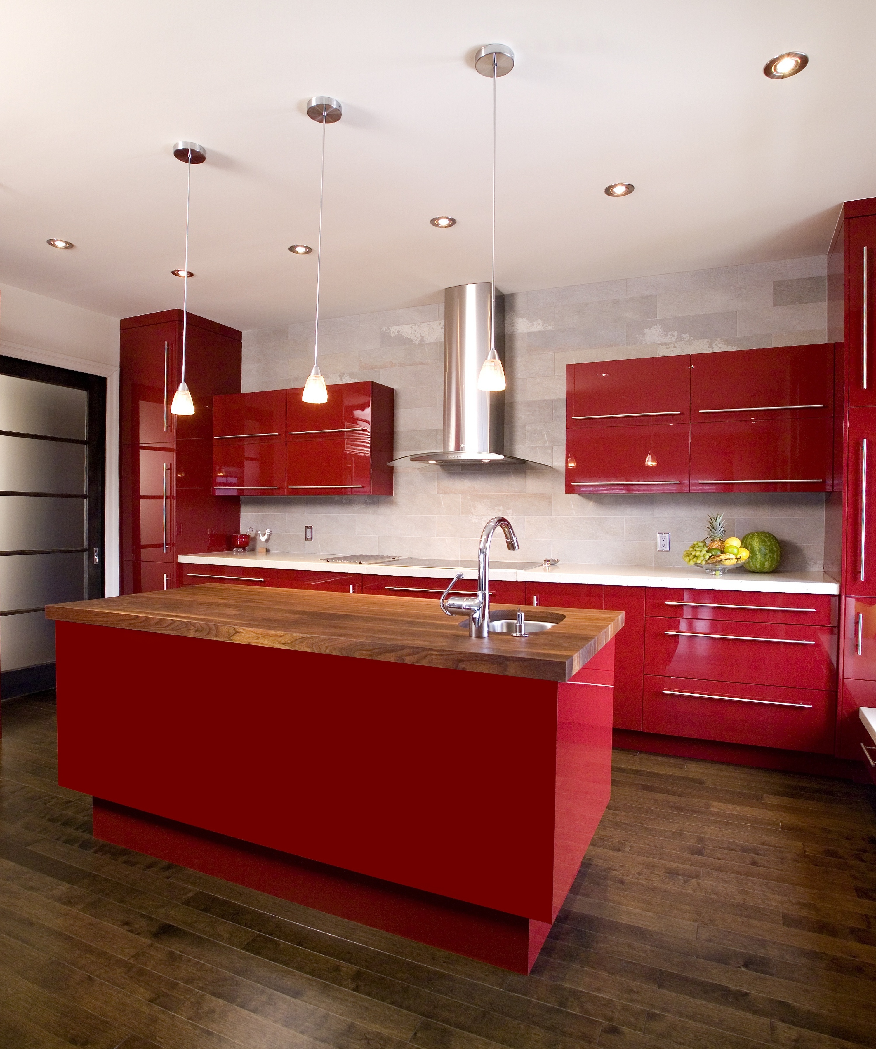 Manufacture complete water resistant kitchen cabinet knock down kitchen cabinets stainless steel red kitchen cabinet