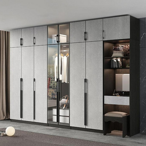 Customized Bedroom Closet Sliding Door Stainless Steel Wardrobe