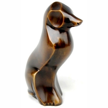 2022 Amazon Antique Bronze Resin Dog Statue Pet Memorials Urns Coffin Pet Dog&Cat Memory Stone for Pet Loss Sympathy Gifts