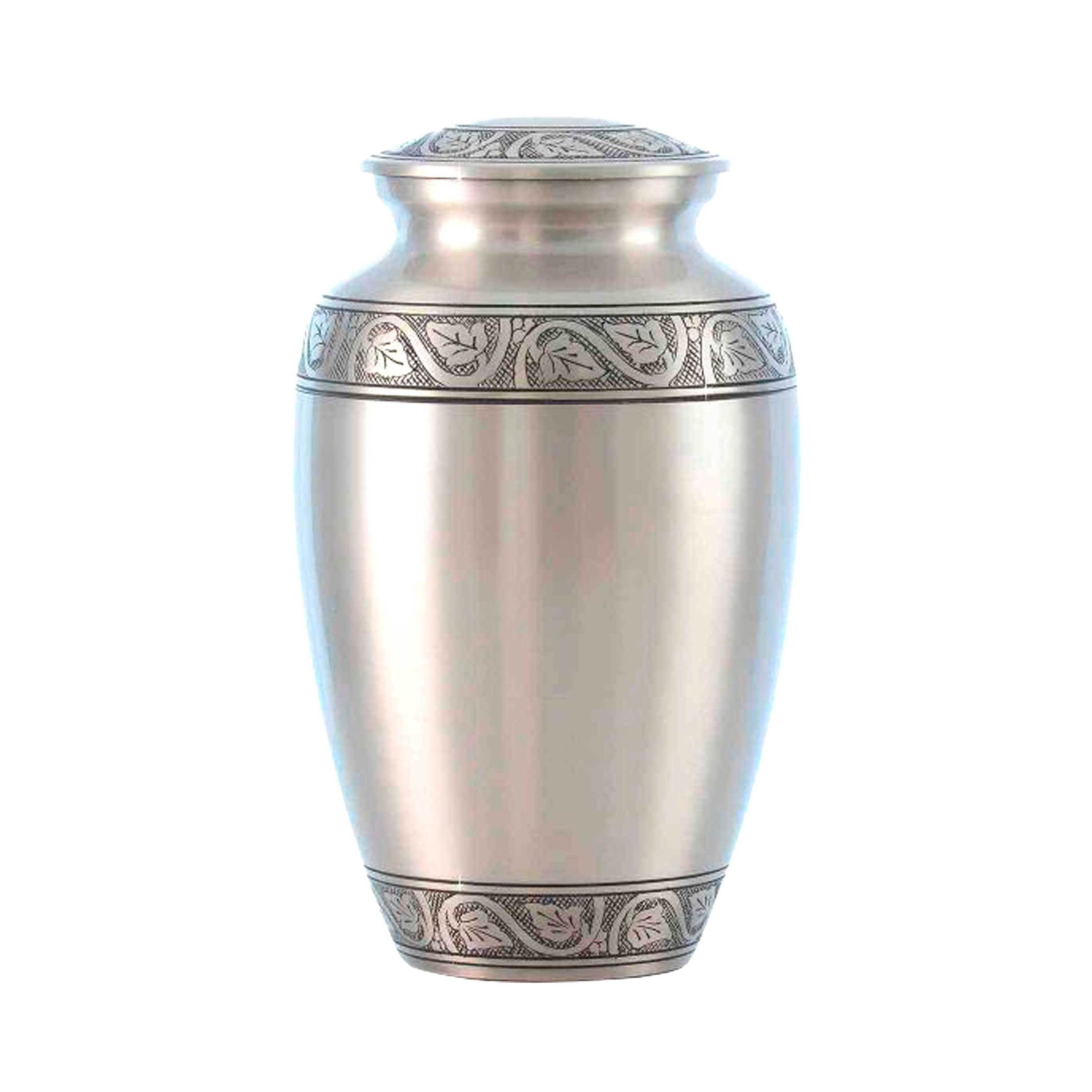 Ceremony American Style White And Pink Engraved New Classic Adult Cremation Urn for Ashes Funeral Supplies