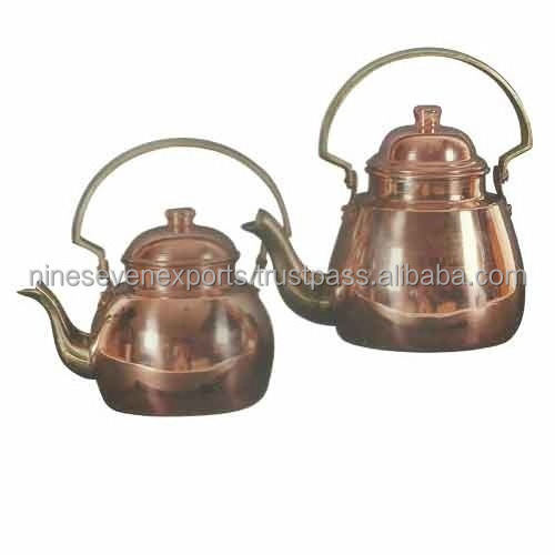 copper tea kettle engraved