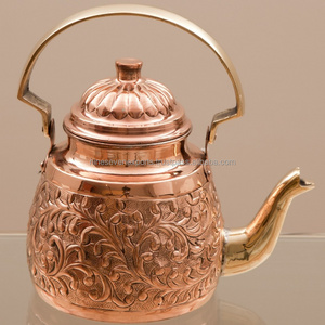 copper tea kettle engraved