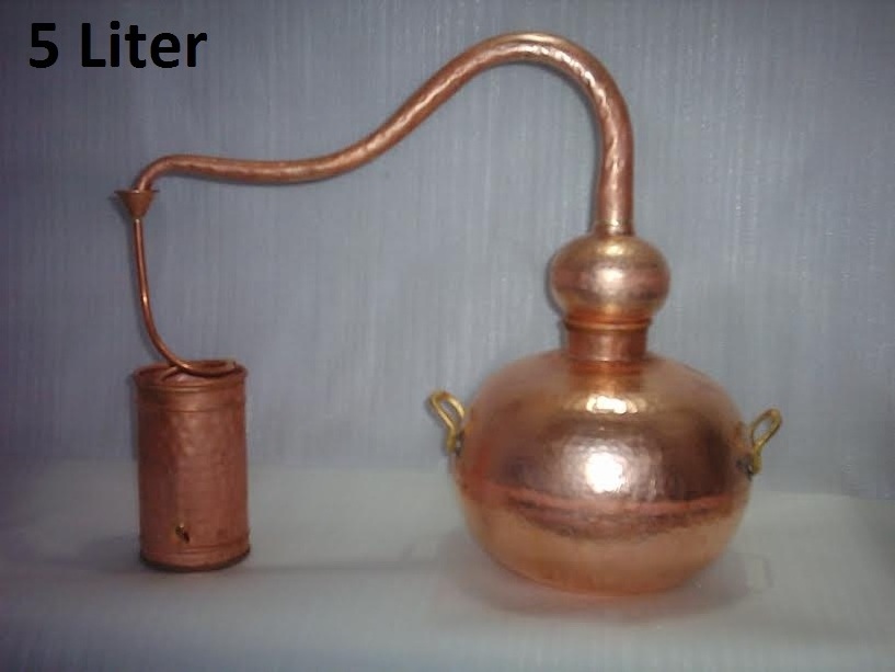 Copper Distillation Equipment- 500 ML Distilling Copper Pot Beer Brewing Equipment Red Copper Wine Making Home Destination