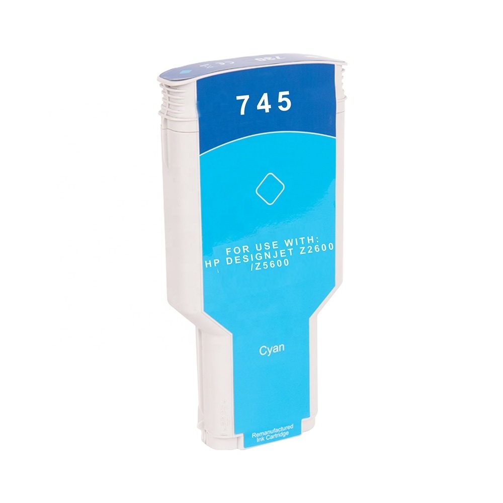 Factory Price 300ml Remanufactured HP745  Ink Cartridge HP745XL Inkjet For HP 745 XL Designjet Z2600 Z5600