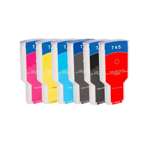 Factory Price 300ml Remanufactured HP745  Ink Cartridge HP745XL Inkjet For HP 745 XL Designjet Z2600 Z5600