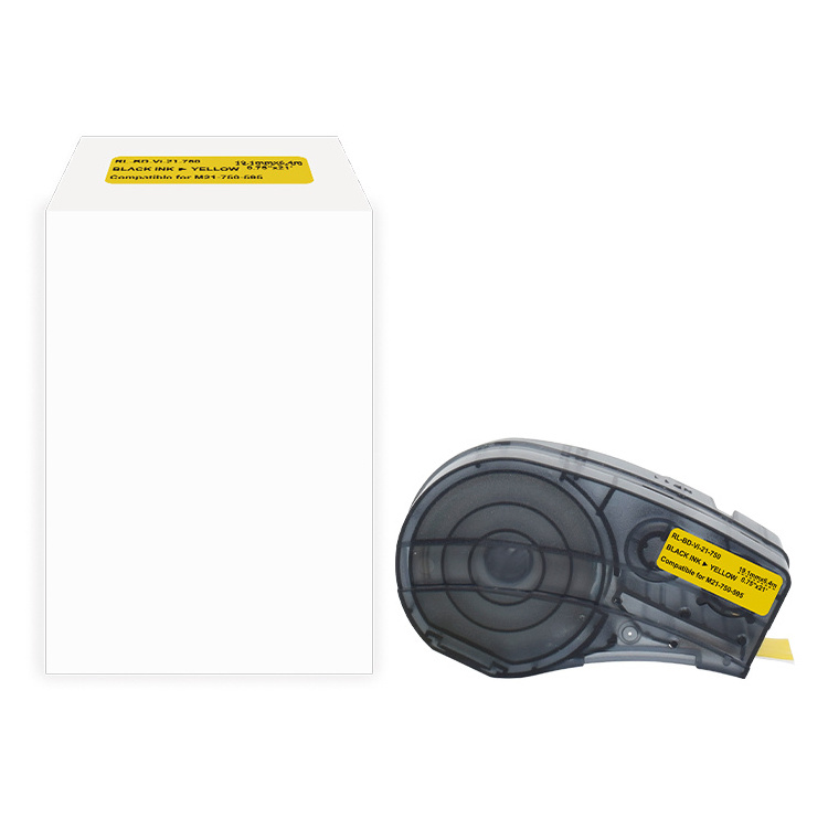 Compatible Brady Label Cartridge M21-750-595-Yellow Vinyl label tape for Bmp21 Plus Bmp21 Lab Label Printer