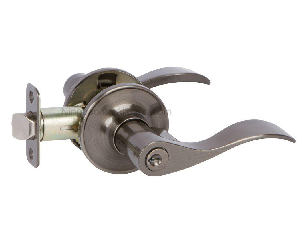 door handle lock Matte black tubular leverset door handle lever lockset oil rubbed bronze ORB aged bronze nightlock