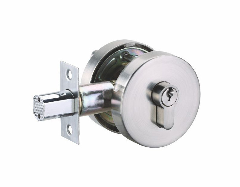 Square deadbolt satin nickel zinc alloy single cylinder deadboltwith keys door lockset double cylinder deadbolt door lock