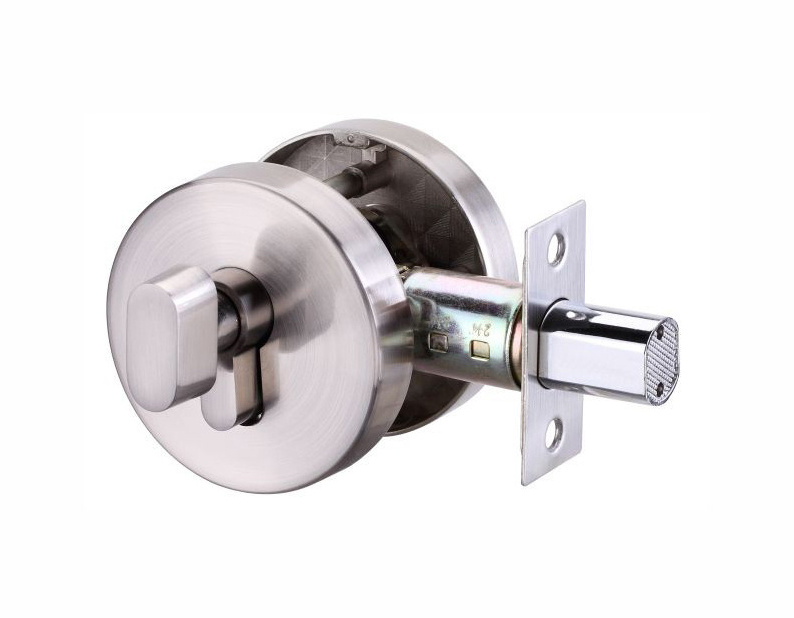 Square deadbolt satin nickel zinc alloy single cylinder deadboltwith keys door lockset double cylinder deadbolt door lock