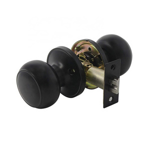 closet door lock round ball stainless steel passage lock set matte black passage knob door knob lock set passage door knob black