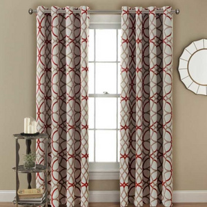 European Style Elegant Printed Fabric Curtains For Living Room