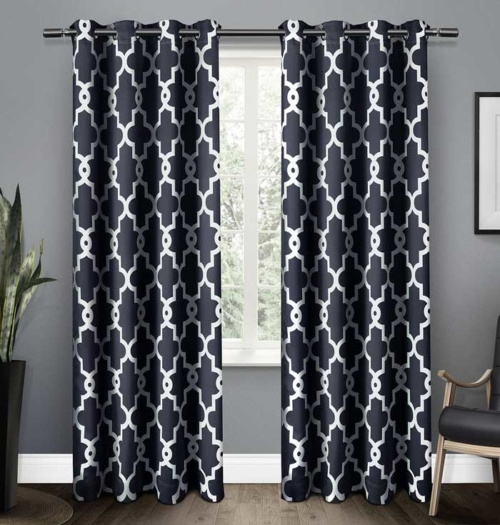 European Style Elegant Printed Fabric Curtains For Living Room