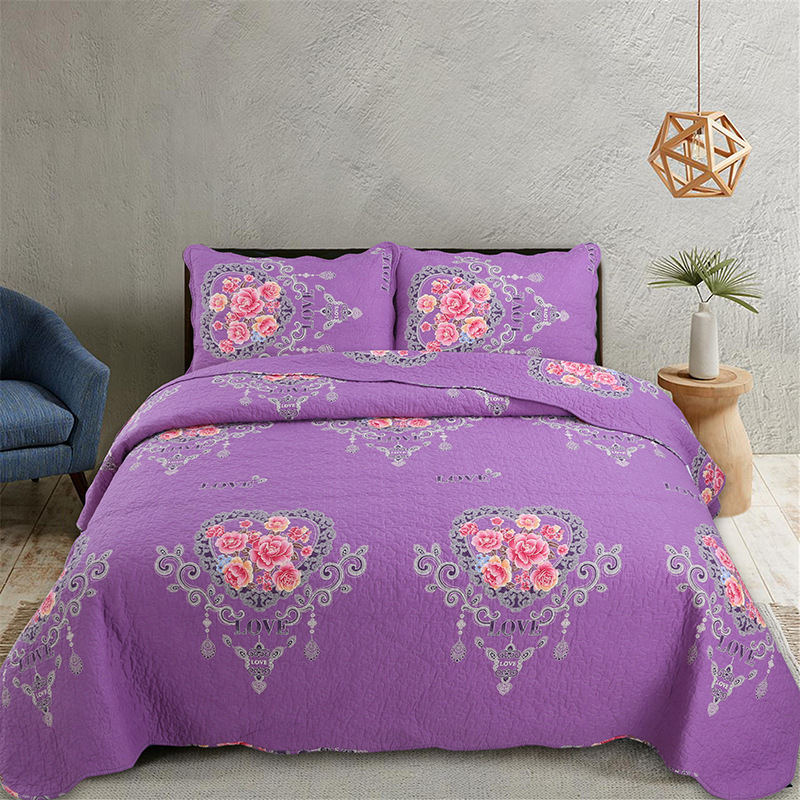 Hot Sale Wholesale Luxury hawaii quilt  bedspread cubrecamas quilt jaipur printed quilts