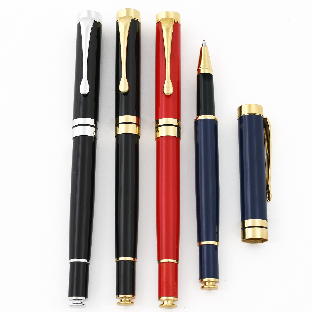 Hot Sale Signature Metal Gel Roller Pen With Stainless Steel High End Rollerball Ball Metal Ink And Logo Customized Luxury