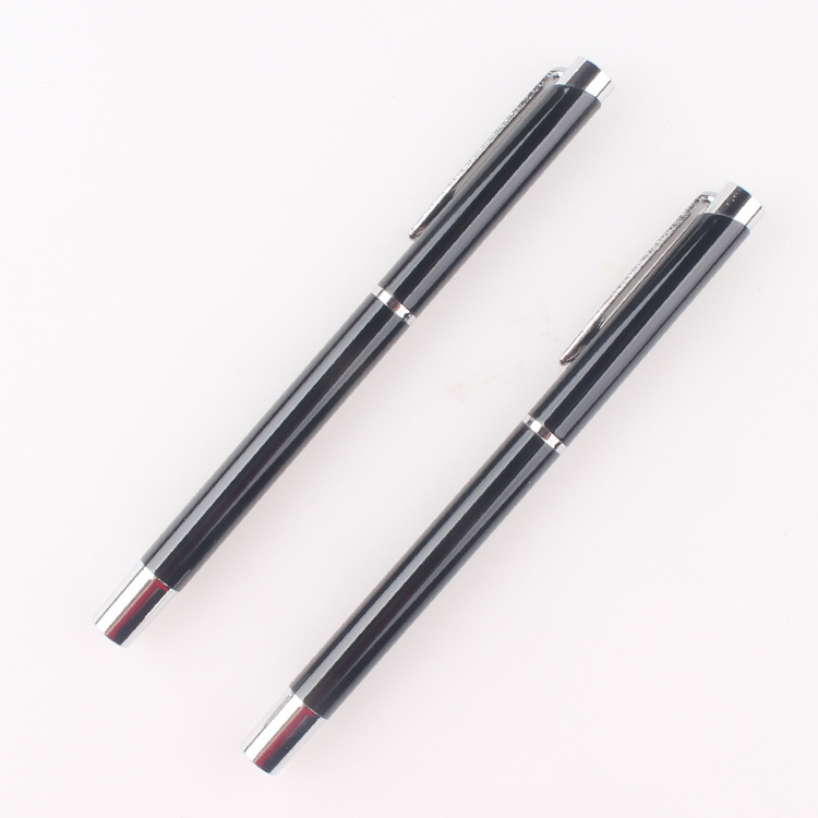 Luxury Wholesale Slim Metal Gel Pen With Custom Logo Parker Black Ink Fillable Refill