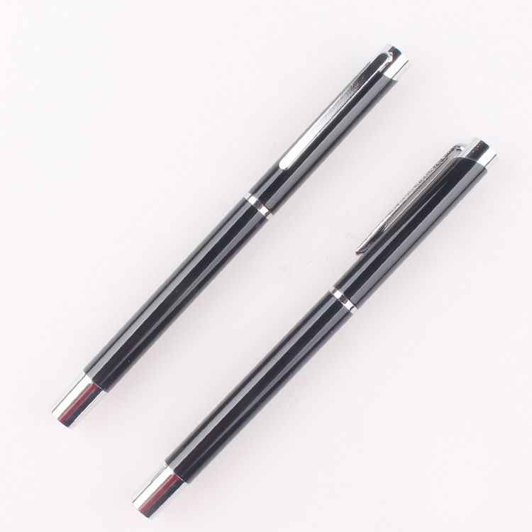 Luxury Wholesale Slim Metal Gel Pen With Custom Logo Parker Black Ink Fillable Refill