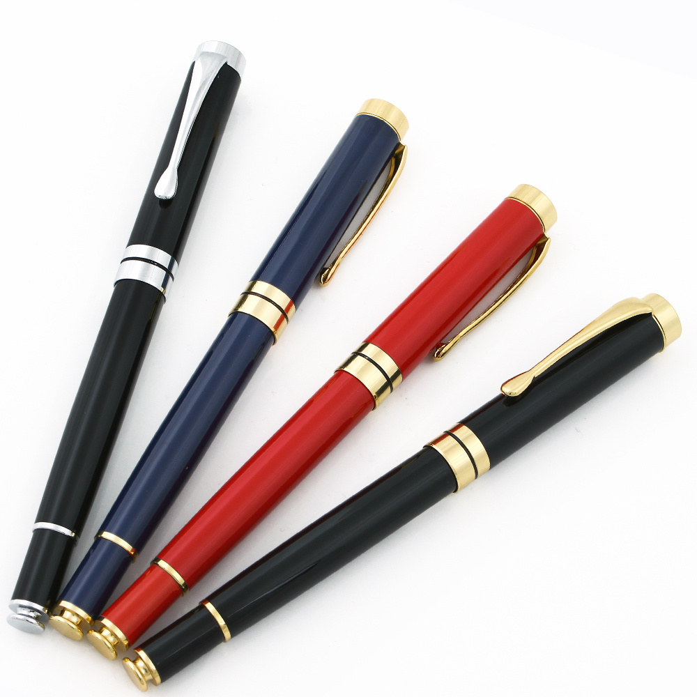 Hot Sale Signature Metal Gel Roller Pen With Stainless Steel High End Rollerball Ball Metal Ink And Logo Customized Luxury