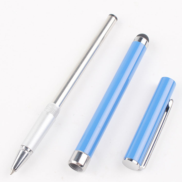 Cheapest 2-In-1 Metal Gel Ink Pen With Touch Screen Stylus Printed Logo Customized Laser For Stationery Gift