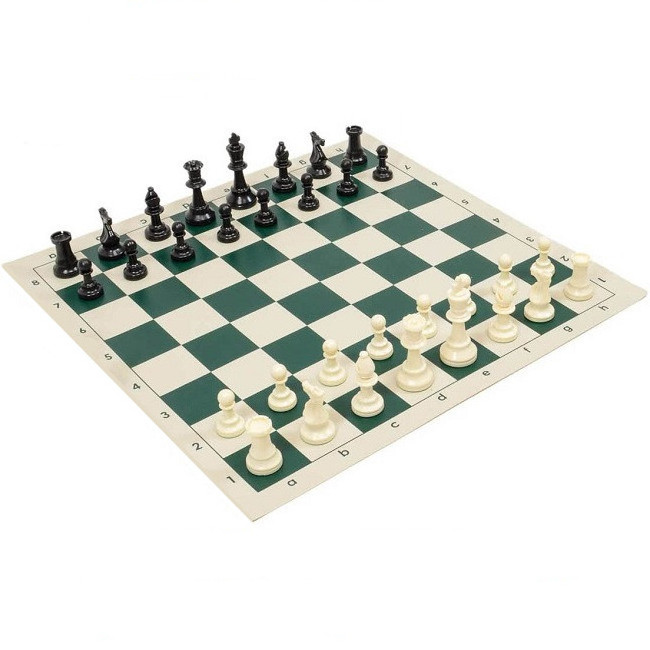 Children 305 MM PVC Leather Board Table Toy Plastic Game Chess Toy Plastic Chess Game Set