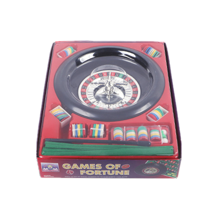 10.6 Inch Russian Roulette Toy Board Game Casino Turntable Poker Chip Dice Roulette Game