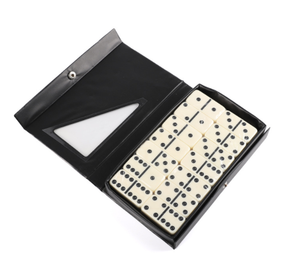 Board Game Professional Domino Double 6 Set in PVC Box Table Domino Game Set