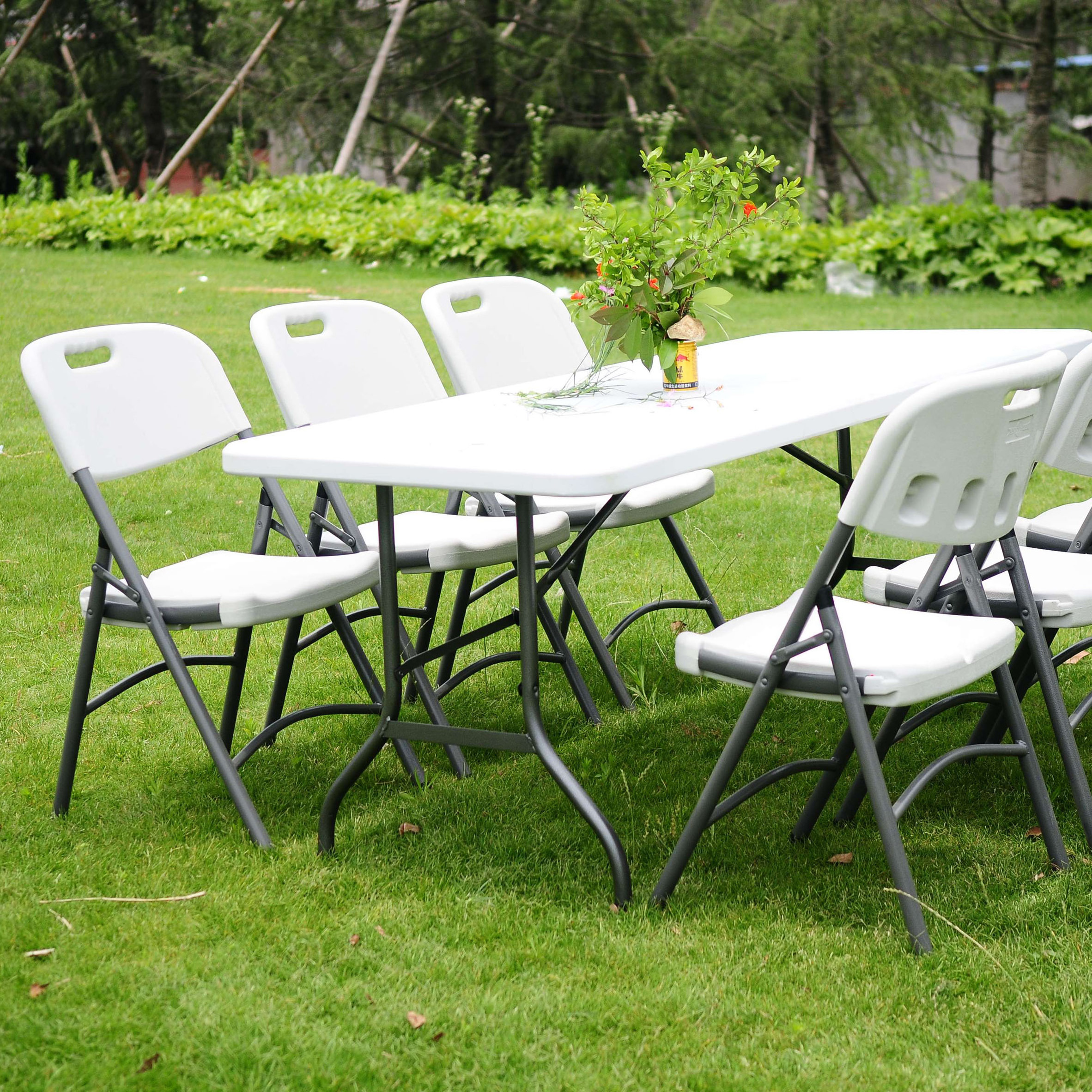 Best Choice plastic folding leisure table and chair sets for outdoor party