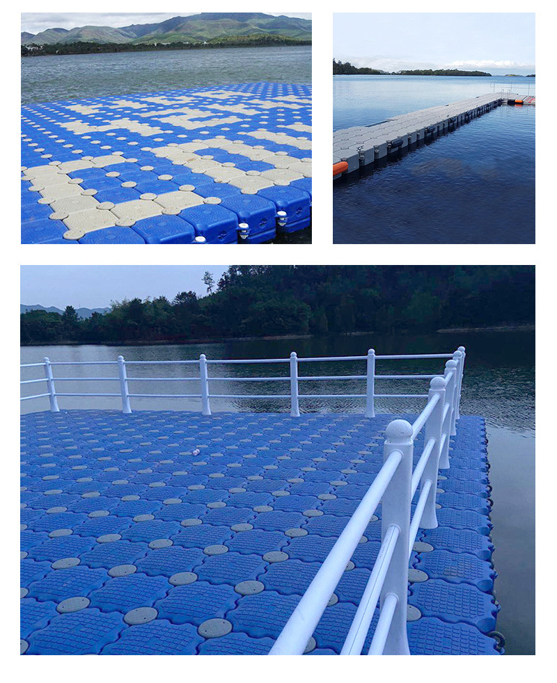 Floating pontoon used as floating platform bridge, fishing farm / floating dock, jet ski dock