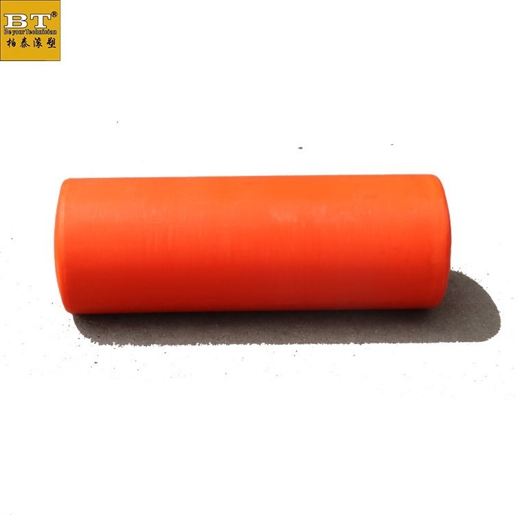 Marine floating barrier buoy floater for bridge bottom water