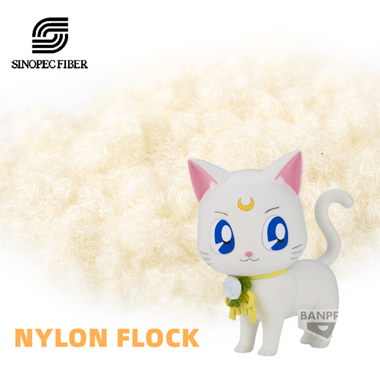 Flocking Powder Micro Fiber 100% Nylon 66 Flock Bright 3dx0.8-1.0mm For Flock Toy Arts Color