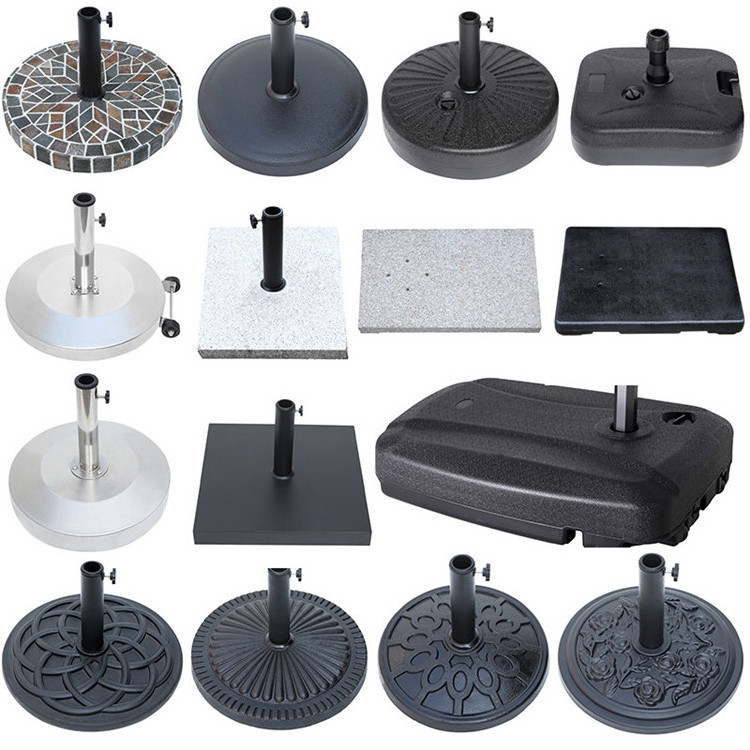 Heavy Duty Outdoor Patio Umbrellas Bases Stand Holder Resin or Plastic Water Filled Base