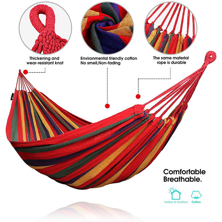 New Outdoor Portable Garden Camping Hanging Folding Knit Hammock/ hammock bed outdoor