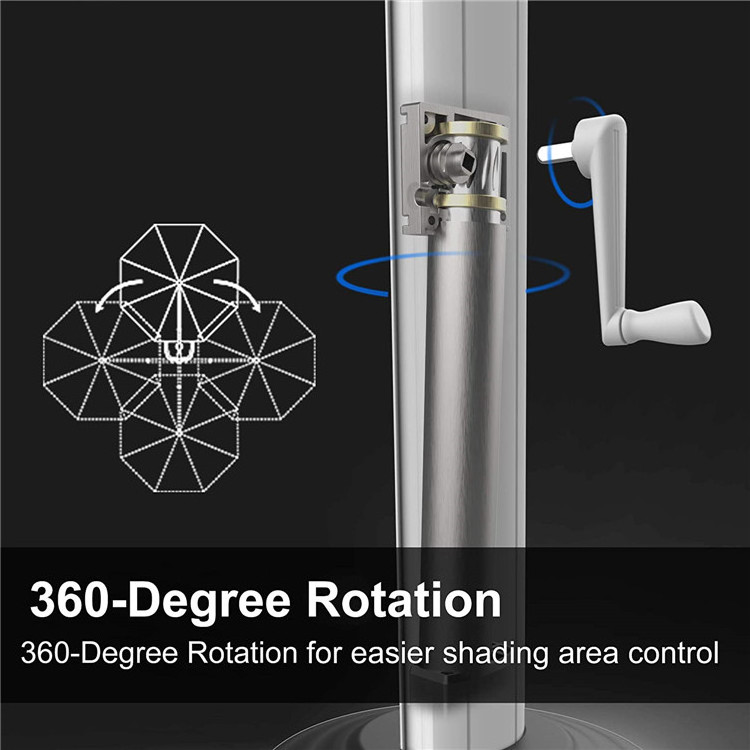 Windproof Offset Large Cantilever Patio courtyard umbrellas & bases