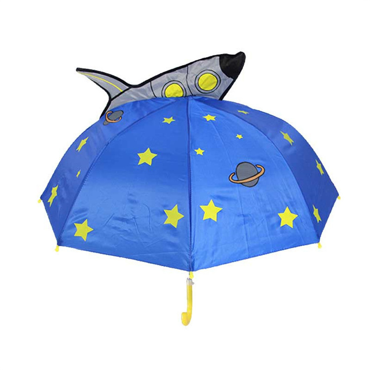 Cute Cartoon animation creative straight 3D  kids umbrella For boys girls