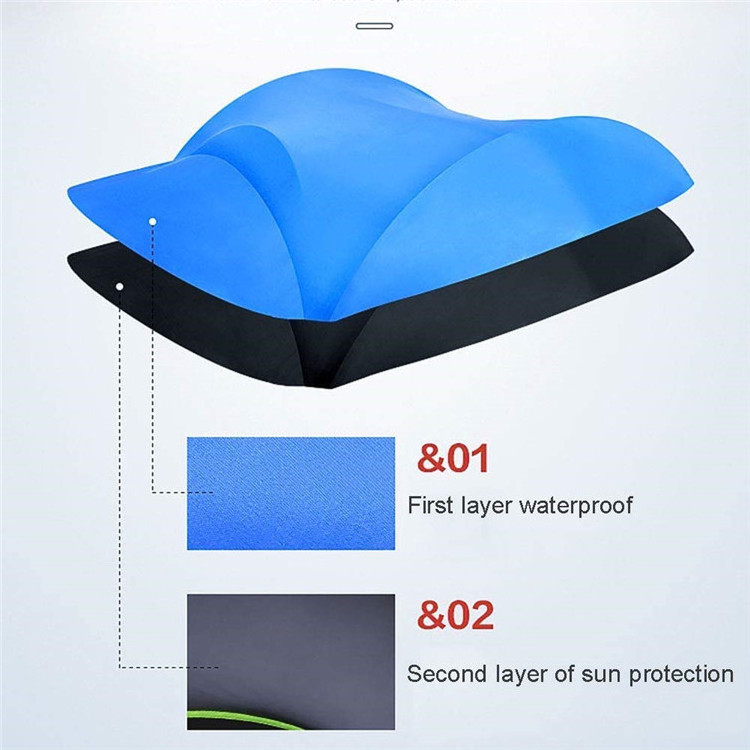 Black Coating Motorcycle Canopy Cover Windshield Sunshade Electric Scooter Umbrella