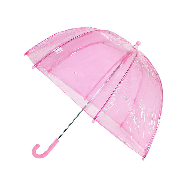 Lightweight High Quality 1$ Unique Small Pink Clear Bubble Umbrella for kids