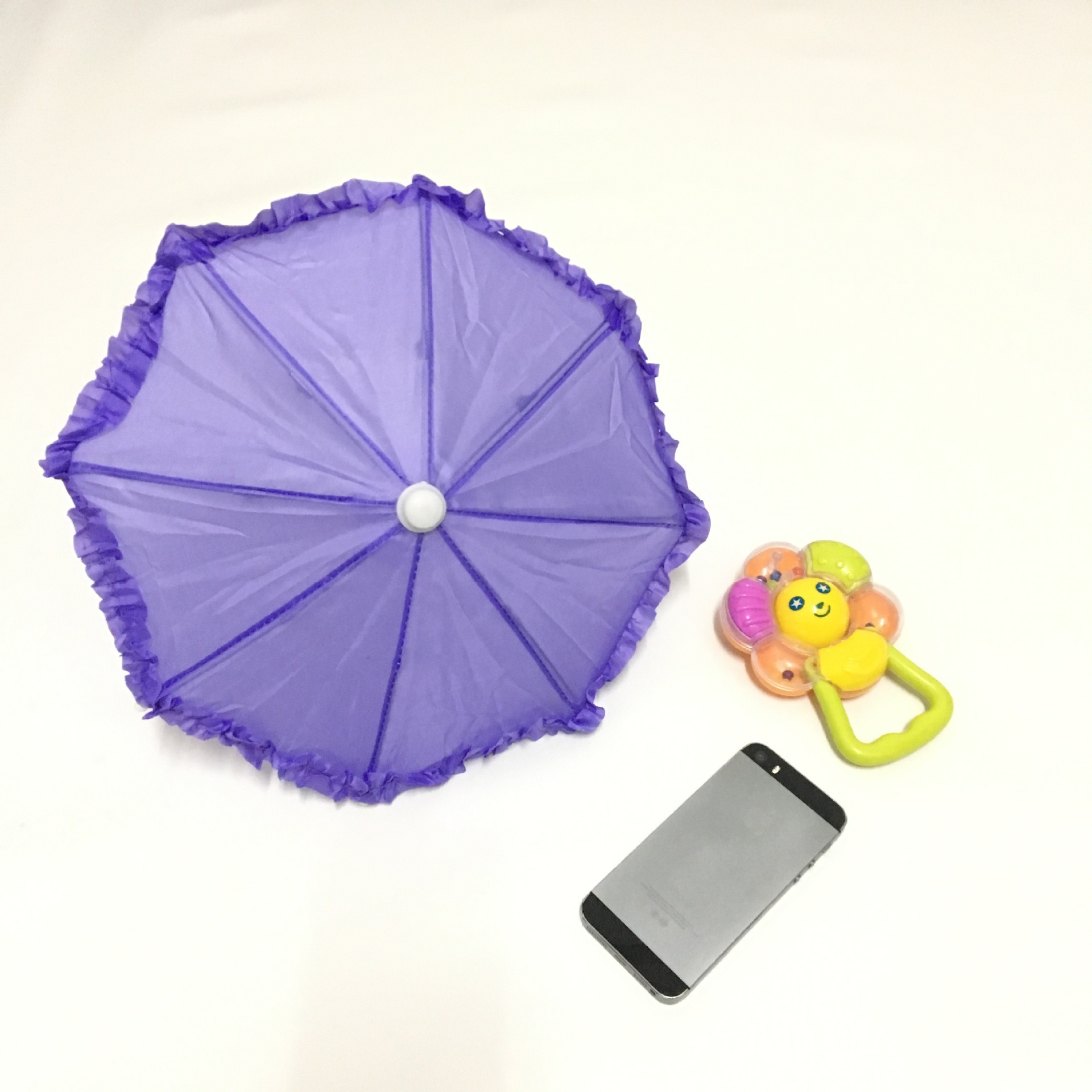 Children's cute wave Dot Umbrella Straight Stick Umbrella J handle Lace umbrella