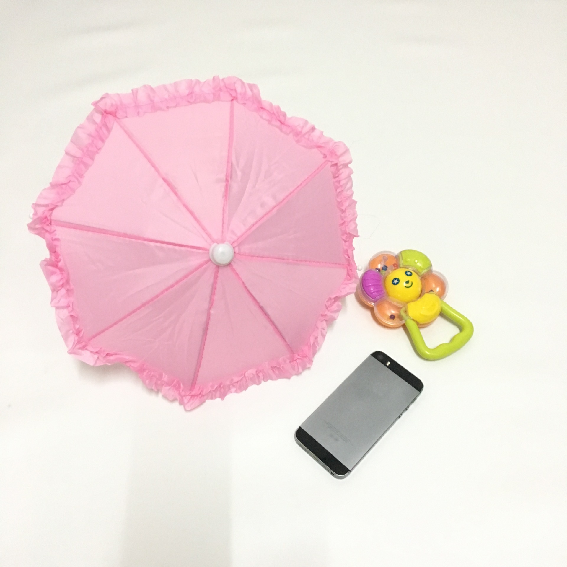 Children's cute wave Dot Umbrella Straight Stick Umbrella J handle Lace umbrella