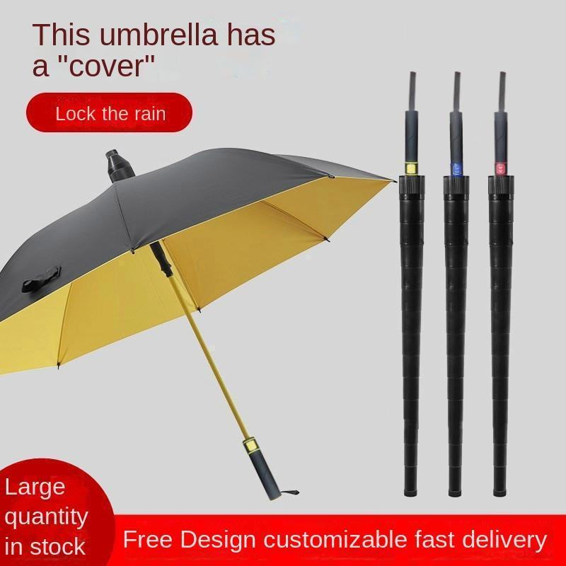 Plastic flexible water-proof cover 27inch Golf Umbrella Printing logo gift Long Handle Advertising Umbrella