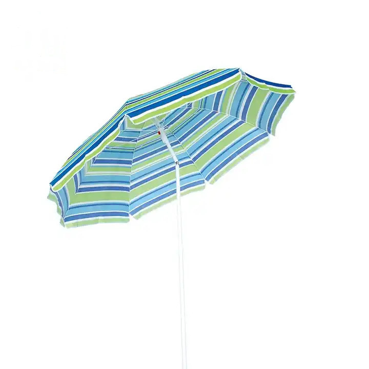 custom fashion colorful 8K parasol 160cm 180cm 200cm 240cm beach fringed umbrella with tilt