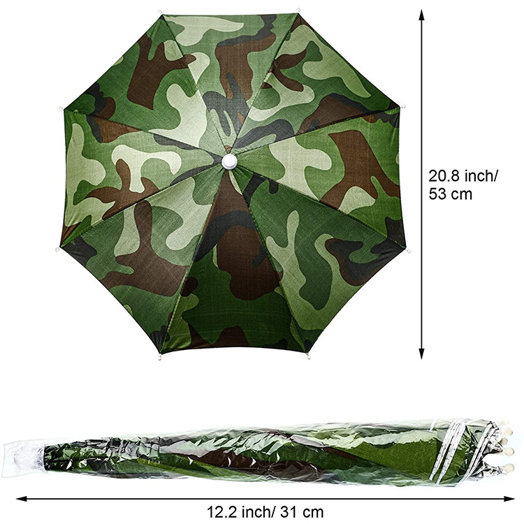 Golf Fishing Camping Novelty Headwear Cap Umbrella Hat