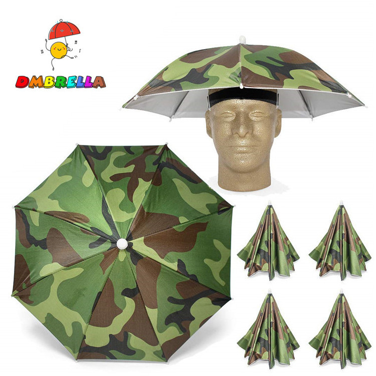 Golf Fishing Camping Novelty Headwear Cap Umbrella Hat