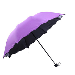 Changing umbrella promotional purple magic print umbrella for car