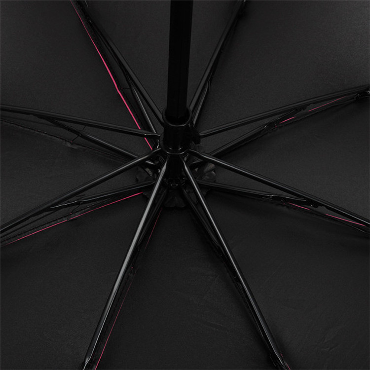 Water Show Flowers handheld parasol frame Rain Travel Umbrella 3 Fold UV Protect Umbrella