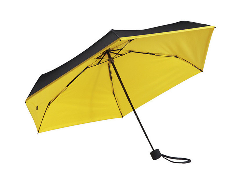 Fujian Shenzhen Yiwu Xiamen Stock UV Cell Phone Compact Super Light Thin Tiny Flat Small Five 5Fold 5 Folding Fold Mini Umbrella