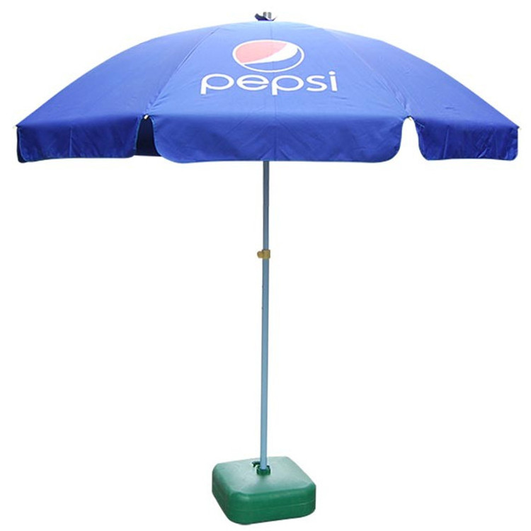 2017 Custom made printing 160g polyester advertising beach umbrella