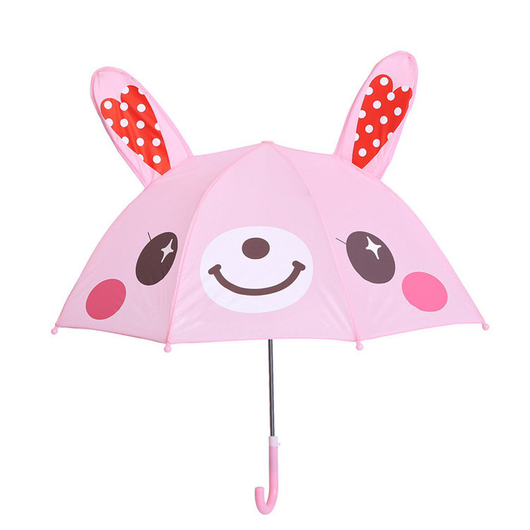 Lovely cheap small ear polyester popular animal shaped umbrella for kids