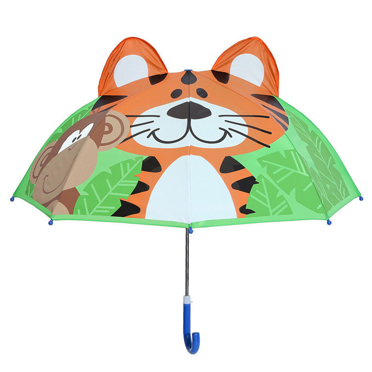 Lovely cheap small ear polyester popular animal shaped umbrella for kids